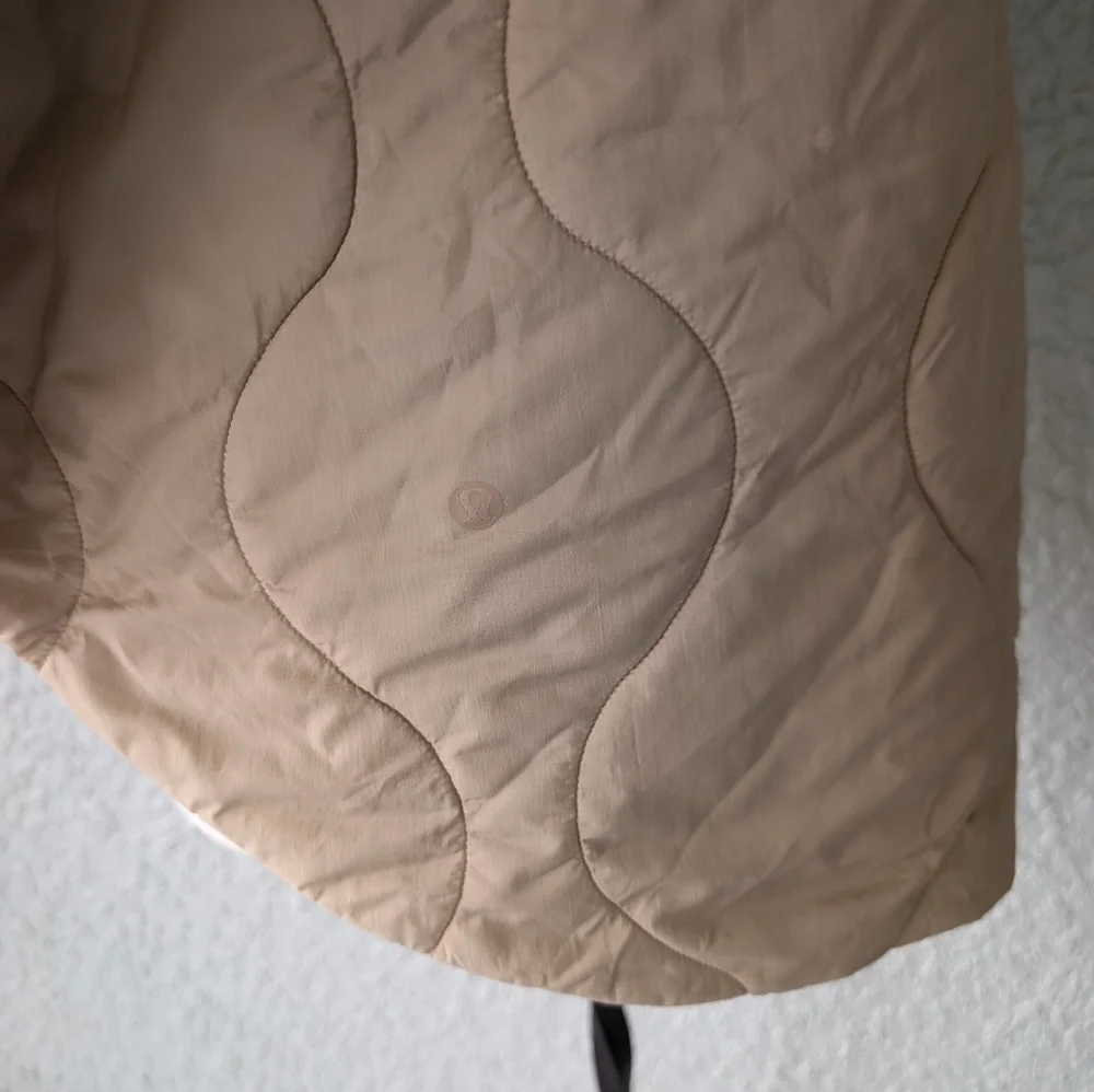 lululemon athletica Cream Quilted Jacket Quilted Light Insulation‎ Jacket Size 6